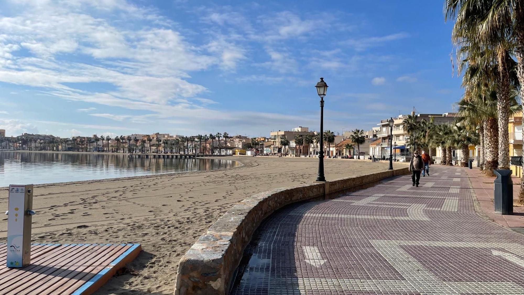 Charming Beachfront Apartment Murcia Eksteriør bilde