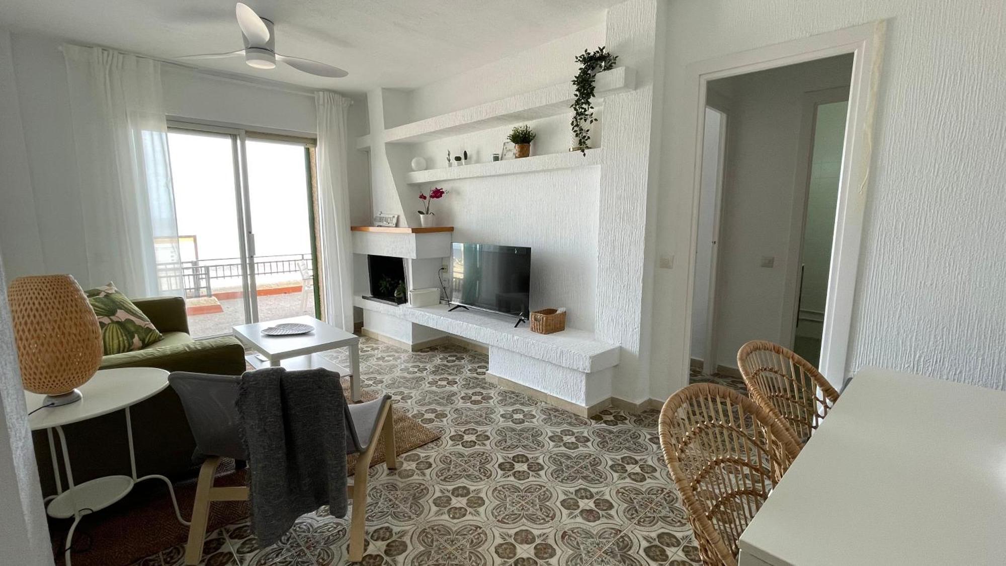 Charming Beachfront Apartment Murcia Eksteriør bilde