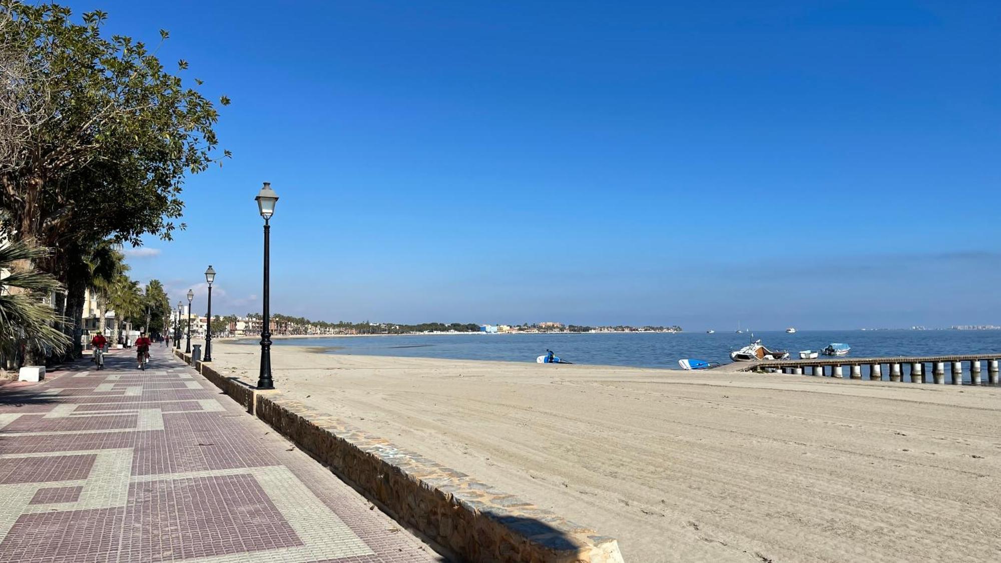 Charming Beachfront Apartment Murcia Eksteriør bilde